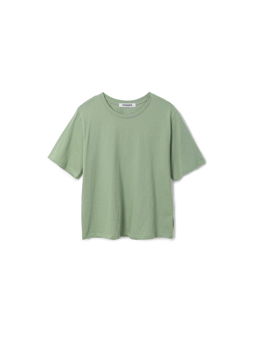 Basic Round Colorful Tshirts Green