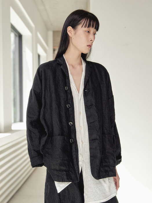 Unisex_Linen_Farmer_Jacket_bk