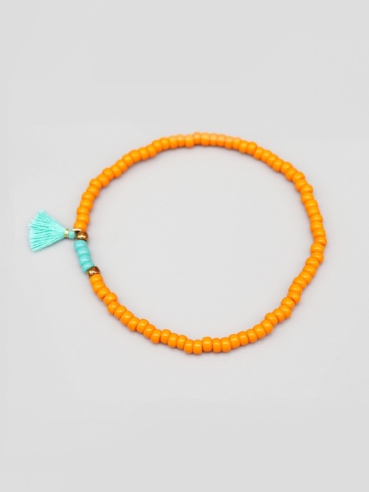Ethnix color tassel beads bracelet 에스닉 태슬팔찌 포인트 비즈팔찌 6color