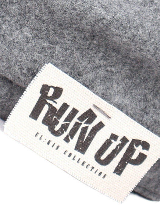 UL:KIN X TXT_Stapler RUN UP Patch Beret_Grey