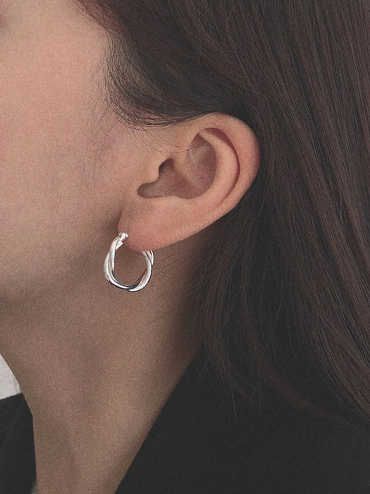 Silver925 daily twist earring