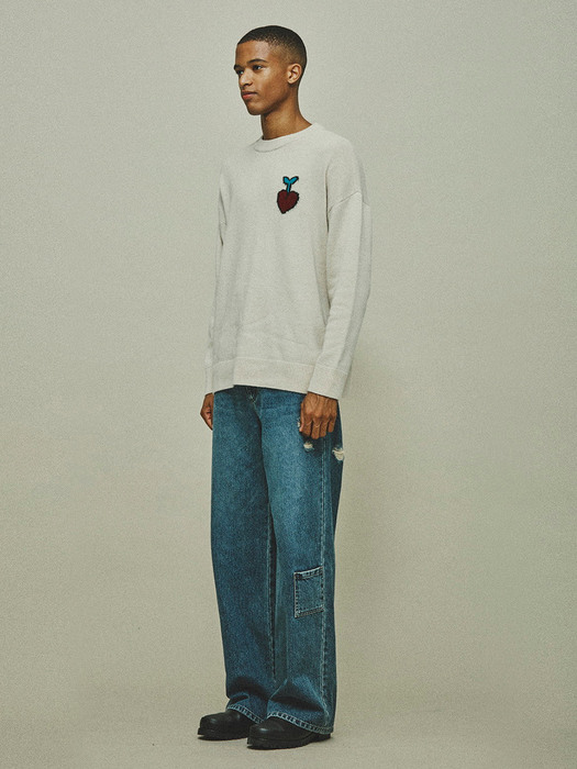 Wool-blend Sweater with Apple logo_LQWAW20200OTX