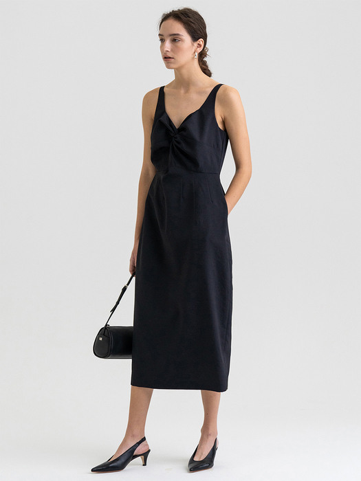 FW21 Draped Camisole Dress Black