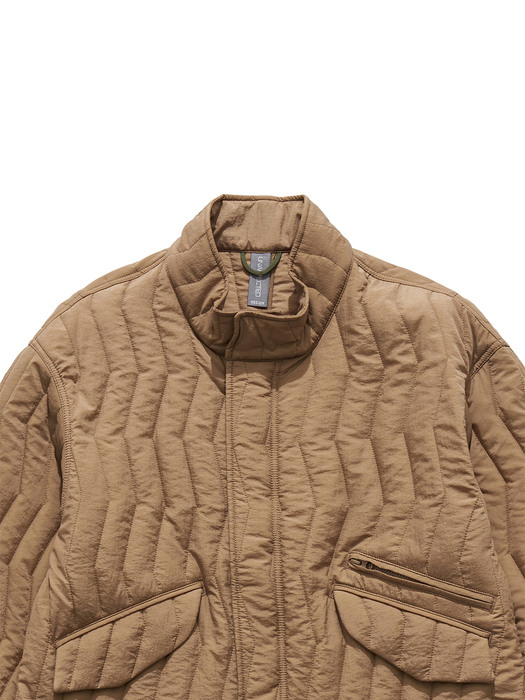 QUILTED BLOUSON / BEIGE