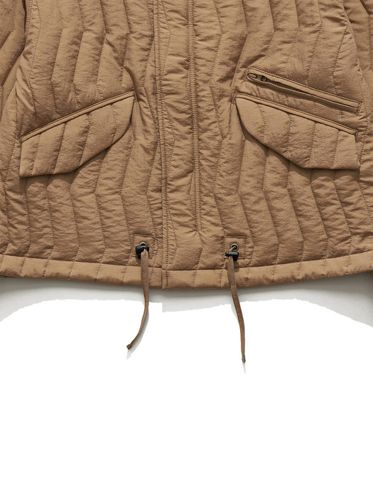 QUILTED BLOUSON / BEIGE