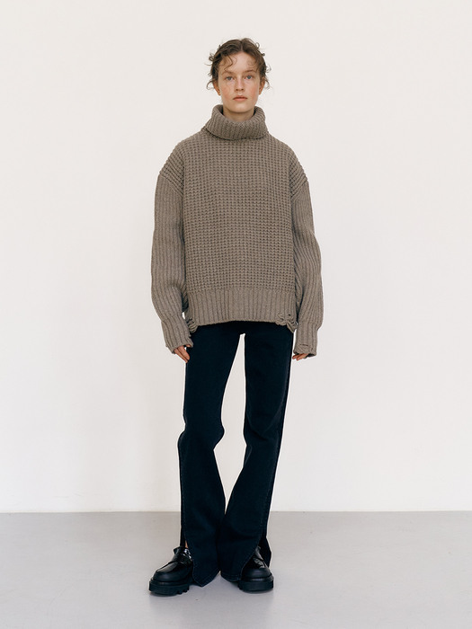 AIR WOOL PULLOVER [COCOA]