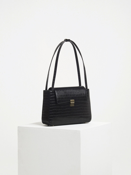 Mari classic bag - croc black