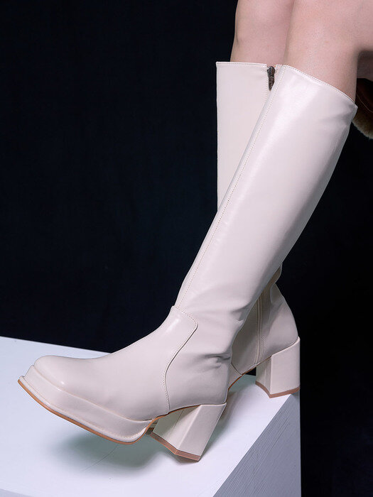Sofia Square Toe Long Boots/B3810/2Colors