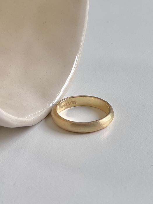 [silver925] matt midium ring