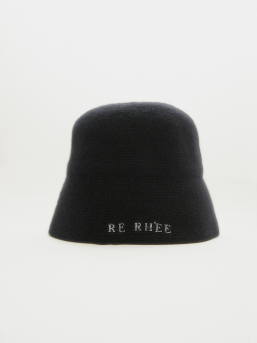 LOGO EMBROIDERED WOOL BUCKET HAT
