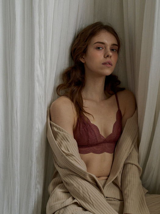 Triangle Bralette Plum