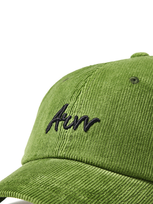 corduroy ball cap _ Green