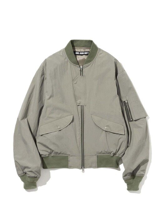 ma-1 blouson jacket french grey