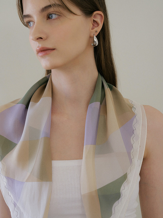 rang chiffon silk scarf (3color)