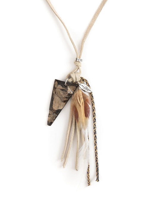 WST SUEDE NECKLACE (cream)