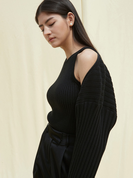 OU853 combi cotton bolero (black)