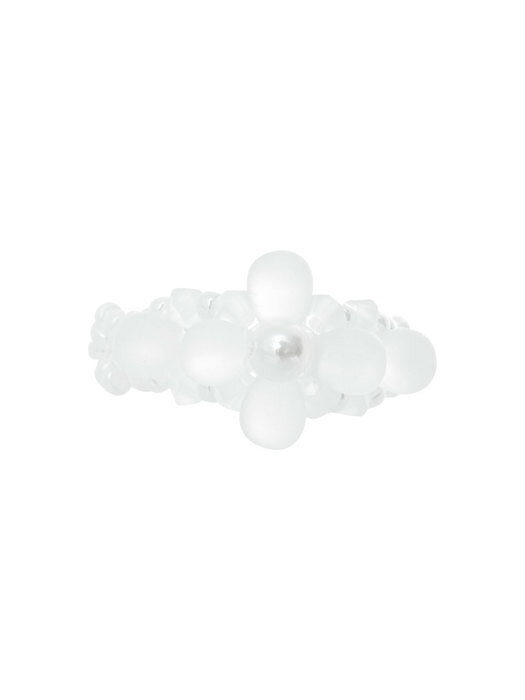 Fog Beads Ring (White)