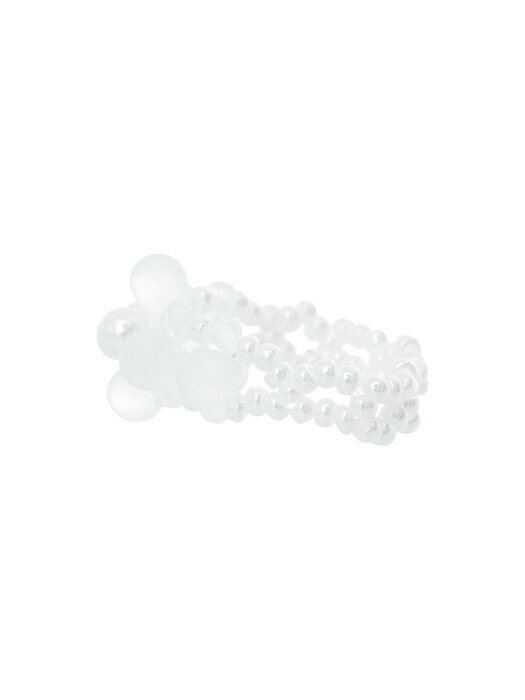 Fog Beads Ring (White)