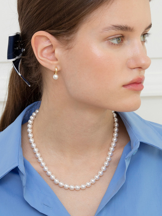 swarovski pearl classic necklace 8mm