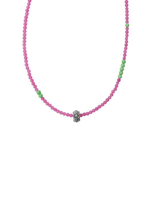 pink brunch necklace