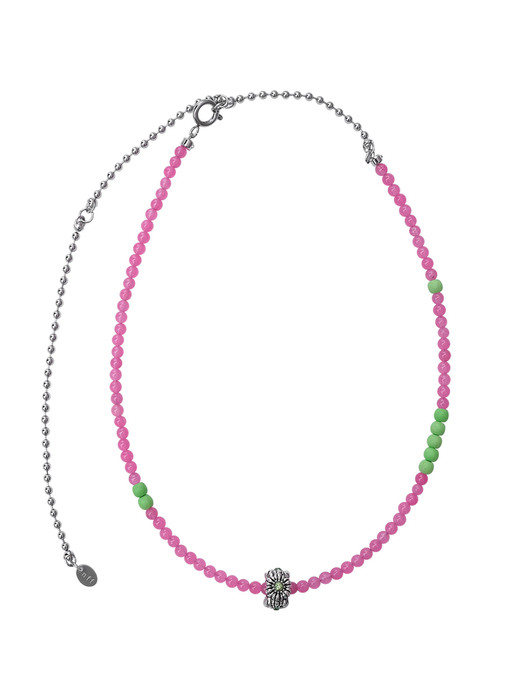 pink brunch necklace