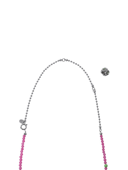 pink brunch necklace