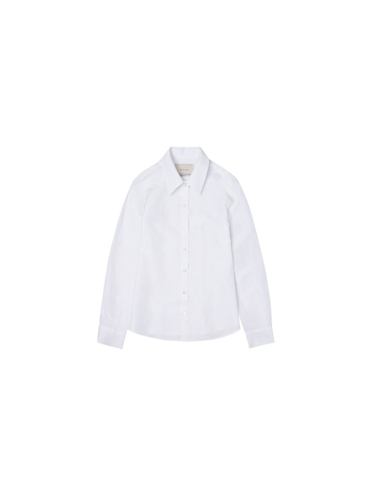 SITP5055 regular-fit linen shirt_White