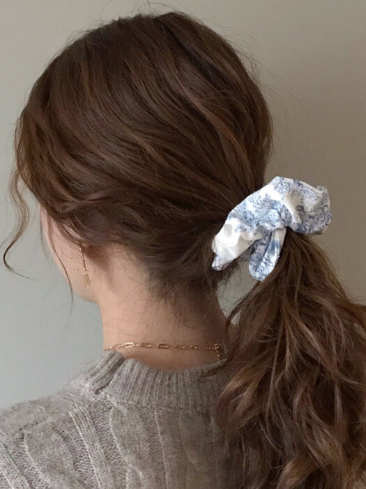 oar French Etoile Scrunchie [Blue]