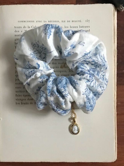 oar French Etoile Scrunchie [Blue]