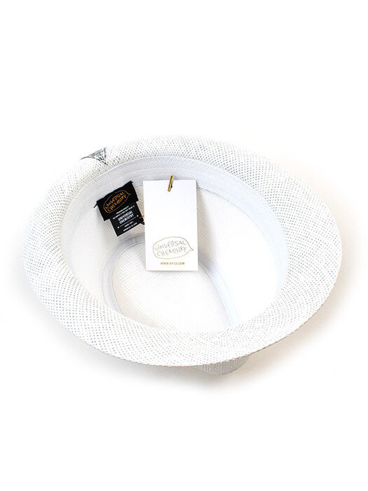 BU Summer Simple White Fedora 여름페도라