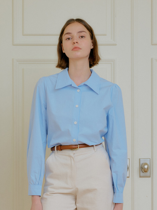 STILL COTTON SHIRT_SKY BLUE