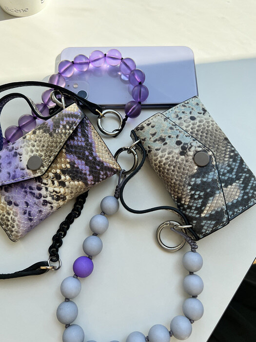 Blue/Purple Snake Onet Mini Bag