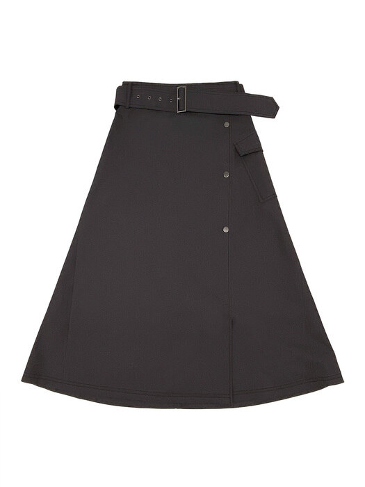 Hailey A_Line Skirt_Charchoal