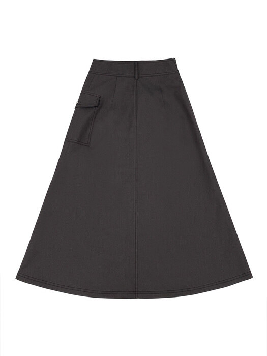 Hailey A_Line Skirt_Charchoal