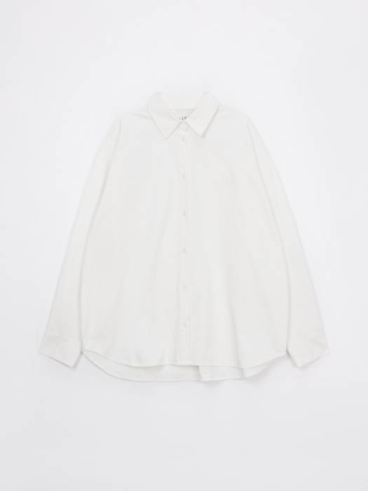 LOOSE-FIT COTTON SHACKET_WHITE
