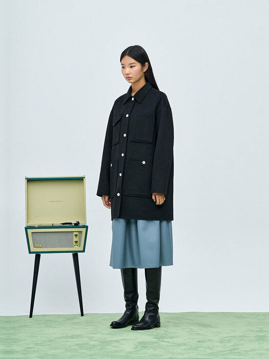 [UNISEX] RUBEN HARF COAT, BLACK