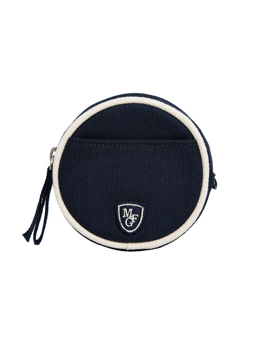 MOUVEMENT ROUND GOLF BALL POUCH navy