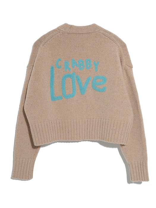 CRABBY LOVE CARDIGAN_SAND