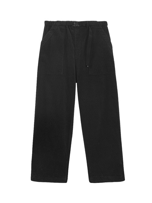 2-way corduroy pants (black)