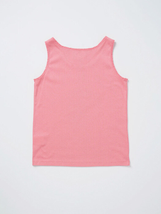 Via Lace cotton top (Pink)