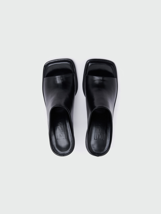 WUNKY Chunky Heeled Sandals - Black