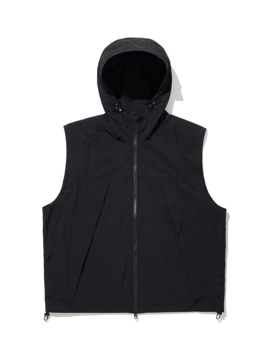 Hooded Sports Vest Black