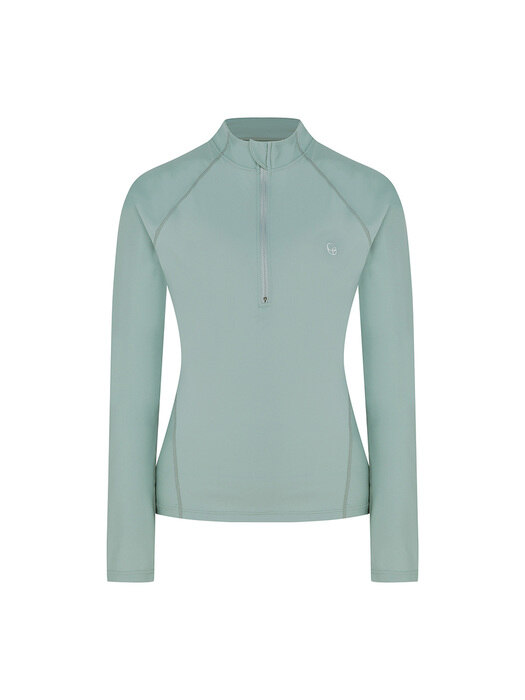 Half Zip-Up RashGuard-Mint