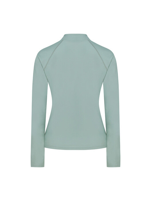 Half Zip-Up RashGuard-Mint