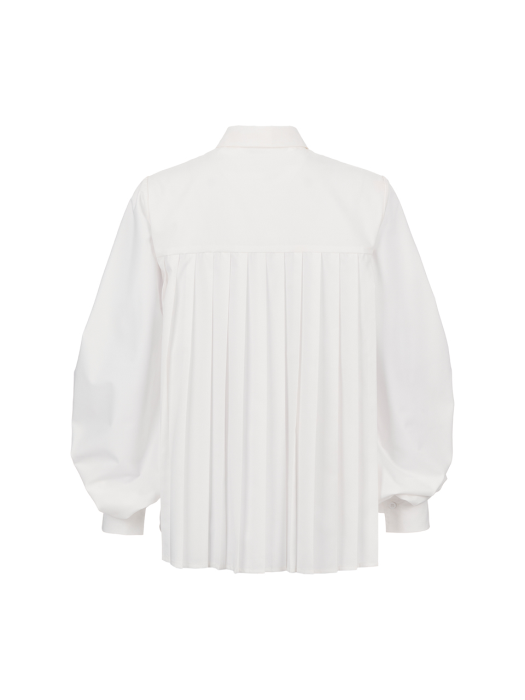 WOMAN 셔링 플리츠 셔츠 [WHITE] / WBC1L03512