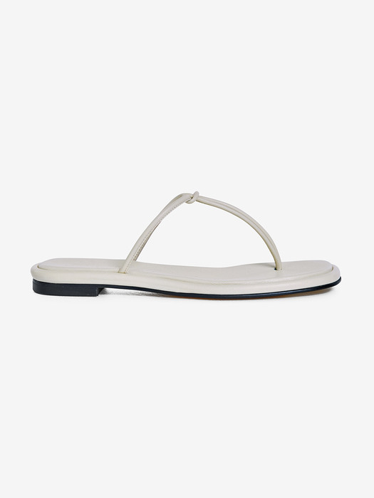 20mm Teo Flip-Flop Sandal (Ivory)