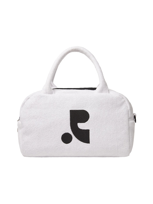 RR LOGO TERRY TOTE BAG - WHITE