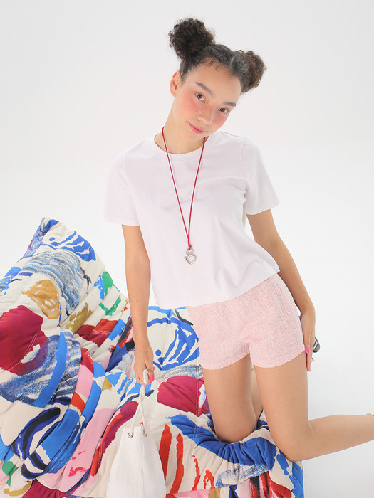 Candy Knit shorts_Pink