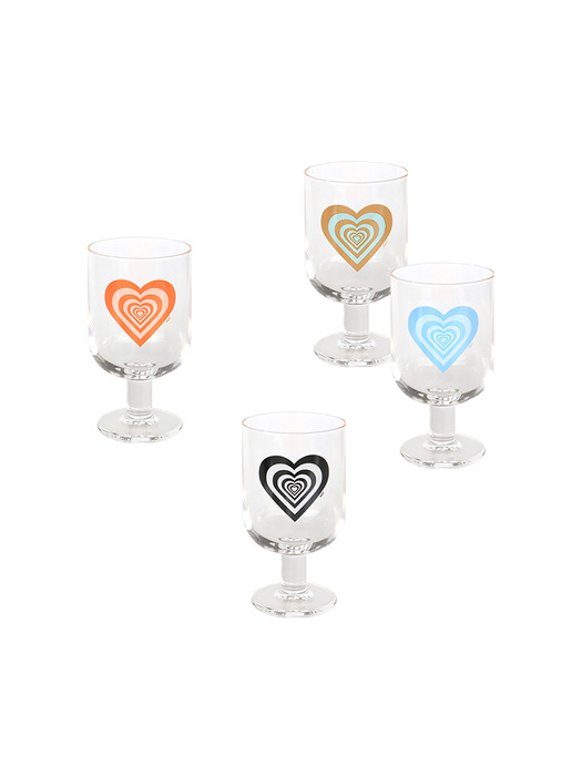 Heart goblet cup (4color)
