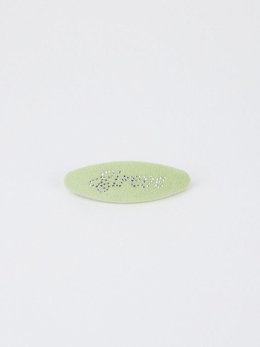LETTERING TERRY HAIR CLIP_LIME